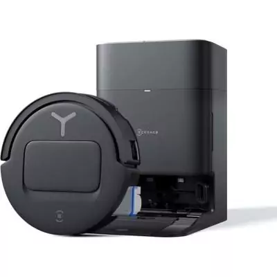 ECOVACS T80 OMNI - Robot Aspirateur Laveur - 18 000 Pa - Nettoyage Automatique instantané OZMO Roller - ZeroTangle 3.0