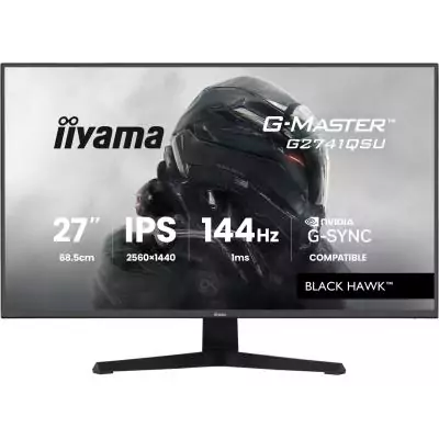 Ecran PC Gamer - IIYAMA - 27 - QHD - 144Hz - Dalle IPS - 1ms - G-Master Black Hawk