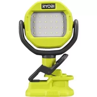 RYOBI - Lampe sur pince 18V ONE+ - 900 Lumens - rotation 300° horizontale, 290° verticale - Disponible - RLCL18-0