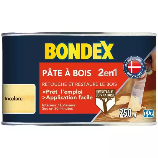 Pâte a bois 2 en 1 Naturel - BONDEX - 250g