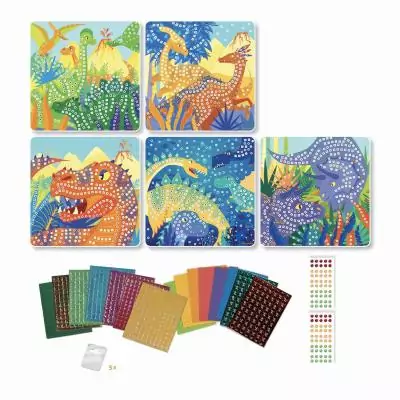 Mosaiques - SYCOMORE - Stick'N Fun - Dinosaures - Des 5 ans