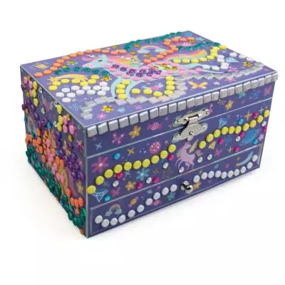 3D Mosaiques - SYCOMORE - Stick'N Fun - Boîte a musique Licorne - Des 5 ans