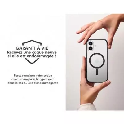 Coque iPhone17 Pro Air Xtrem Frost MagSafe Recyclée - Noir