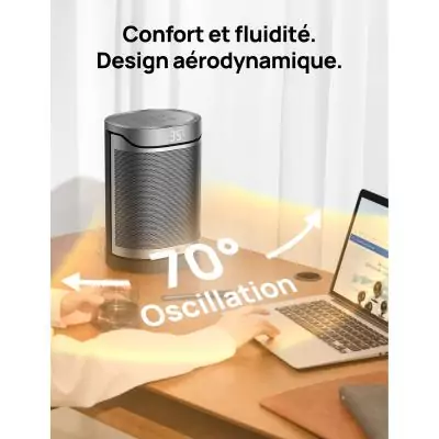 Chauffage d'appoint - Hyper-céramique - 1500 W - Dreo - Heater 318 - Colonne - Noir