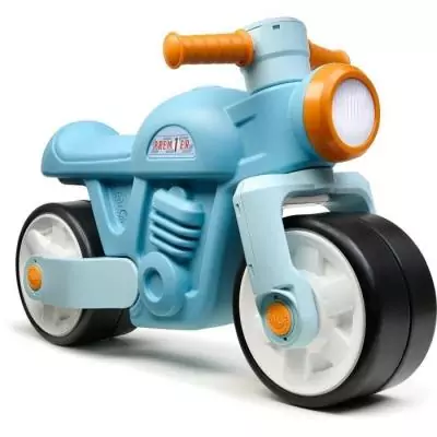 Draisienne Moto Premier - FALK - Avec roues silencieuses - Bleu - 75% Plastique Recyclé - 100% Fabriqué en France - Des 12 mo