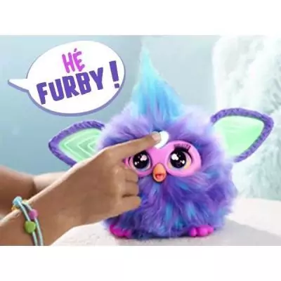 Furby violet, 15 accessoires, peluche interactive pour filles et garçons, animatronique activé par la voix, a partir de 6 an