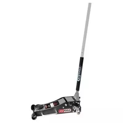 Cric hydraulique - KS TOOLS - 161.0365F - Cric 2 tonnes - Leve voiture compact en aluminium/acier - Cric rouleur