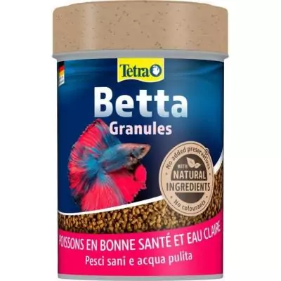 Tetra Betta Granulés - TETRA - Aliment complet pour poisson Combattant, Betta splendens - 85 ml