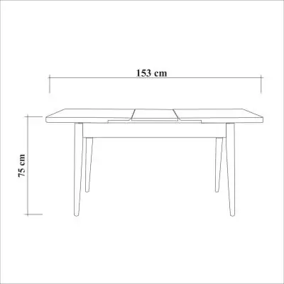 Table a manger - SANTIAGO - Extensible - Rectangulaire - 4 personnes - 120 x 77 x 75 cm - Pin atlantique Table a manger - SANTIAGO - Extensible - Rectangulaire - 4 personnes - 120 x 77 x 75 cm - Pin atlantique