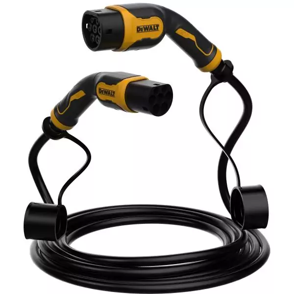 Câble de charge pour véhicule électrique - DEWALT - 7,4kW - Type 2 - 5 m - Câble TPU - 32A - 230V AC