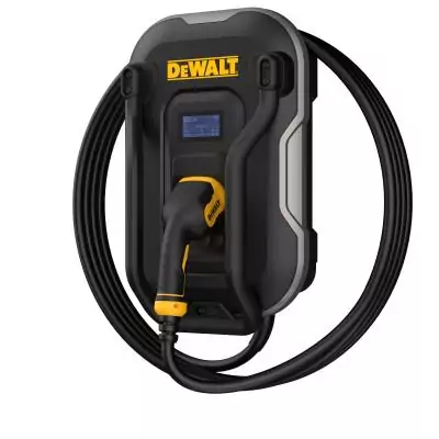 Borne de recharge murale pour véhicule électrique - DEWALT - 7,4kW - Type 2 - 5 m - 32A - 380V AC
