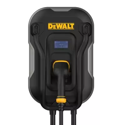 Borne de recharge murale pour véhicule électrique - DEWALT - 7,4kW - Type 2 - 5 m - 32A - 380V AC