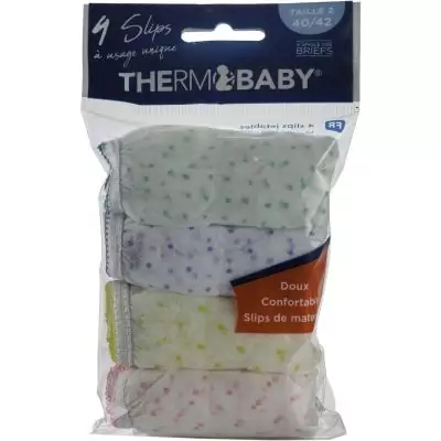 Slips de maternité jetables - THERMOBABY - Lot de 4 - Taille 2