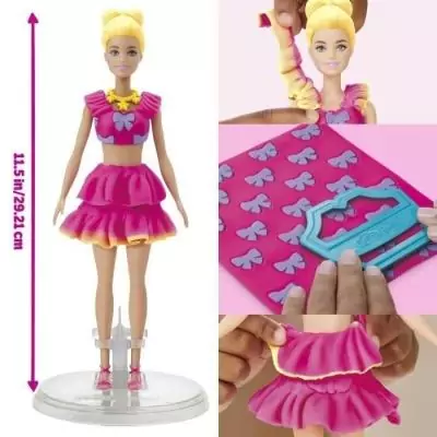 Play-Doh Barbie Dentelles et noeuds, coffret de pâte a modeler