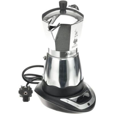 Cafetiere italienne électrique - BIALETTI - MOKA TIMER - 6 tasses - 300 ml - Inox