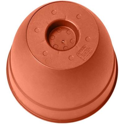 Pot de fleur Rond - EDA - Osaka - Ø 50 cm - 56,8 L - Intérieur/Extérieur - Ø 52 x H.42,9 cm - Orange Terre Battue