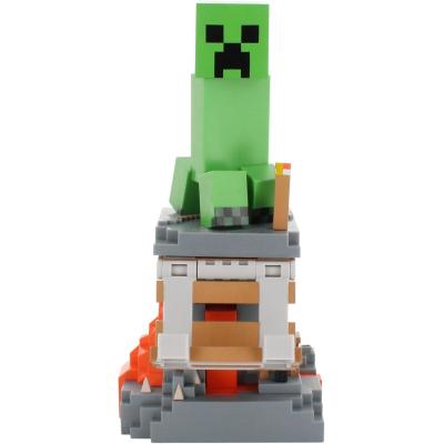 Figurine Minecraft Creeper - EXQUISITE GAMING - Cable Guys - Support écouteurs, smartphone ou petit accessoire - 20 cm