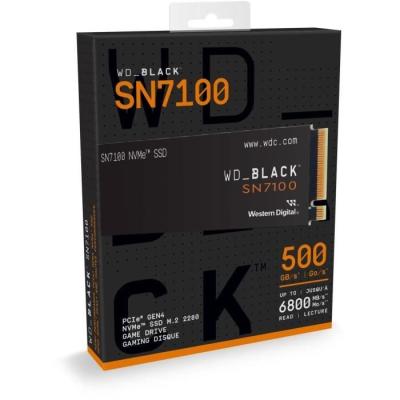 WESTERN DIGITAL - WDS200T4X0E - SSD Interne - Black - SN7100 - NVMe - 2 To - jusqu'a 7?250 Mo/s en lecture