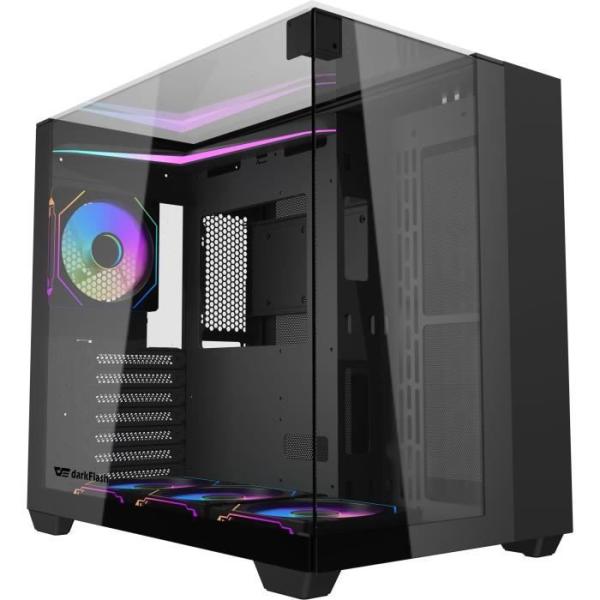 Boîtier PC - Darkflash - TH285 Noir - Moyen tour - Format ATX - 4x120mm A-RGB - Noir