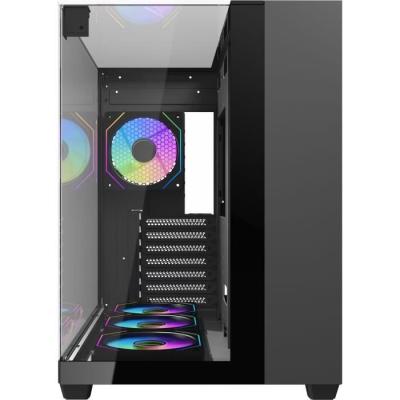 Boîtier PC - Darkflash - TH285 Noir - Moyen tour - Format ATX - 4x120mm A-RGB - Noir
