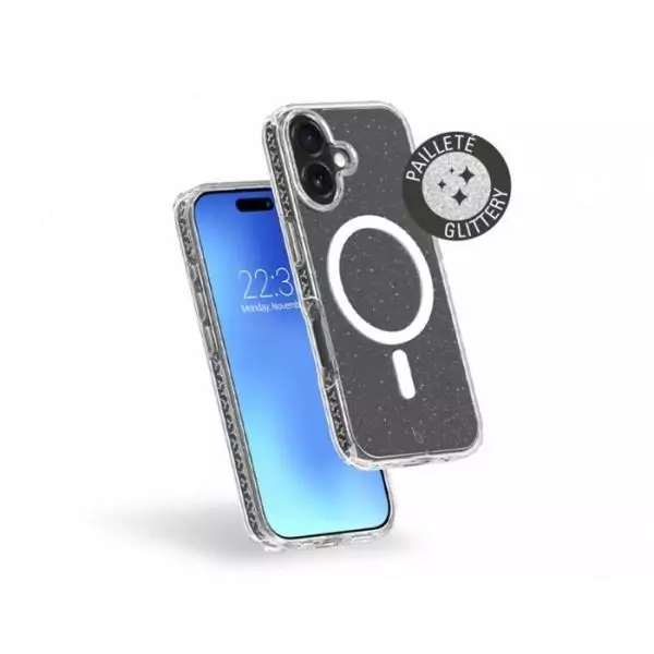 Coque FC Air Xtrem MagSafe - IPhone17 - Recyclé - Paillettes
