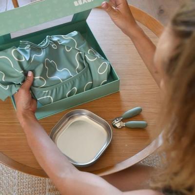 Coffret cadeau 1er repas - BEABA - Vert Sauge