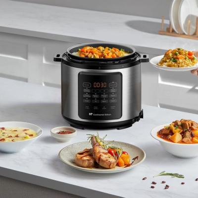 Multicuiseur Autocuisuer sous pression - CONTINENTAL EDISON - CEMCSP10006L - 6 L - 1000 W - Noir et inox