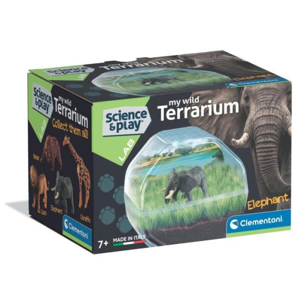 CLEMENTONI - Mini Terrarium - Éléphant