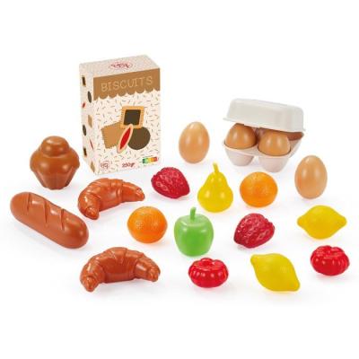 Chariot de courses garni - ECOIFFIER - 20 aliments - Des 18 mois