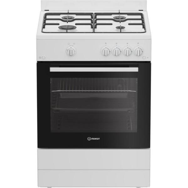 Cuisiniere a gaz - INDESIT - I6GGKMWF - 4 foyers - 10,4 KWh - L60 cm - Blanc