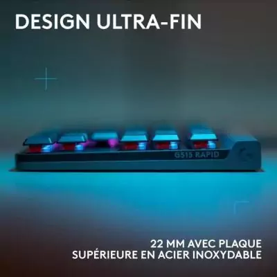 Clavier gaming filaire Logitech G515 Rapid TKL - Performances noires Clavier gaming filaire Logitech G515 Rapid TKL - Performances noires