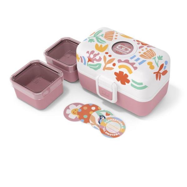 Lunch Box Enfant - MONBENTO - 3 Compartiments - Sans BPA - MB Tresor Papercut