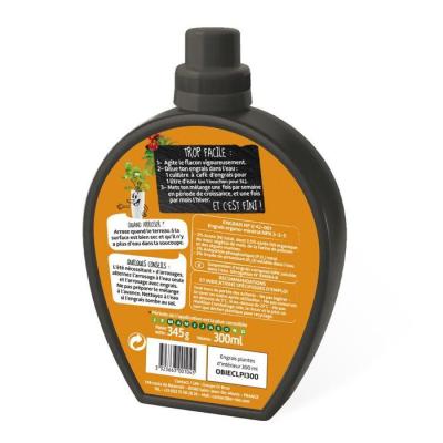 Engrais plantes d'intérieur - ORBIO - Plantes d'Intérieur - Nourrit les plantes - Favorise la croissance