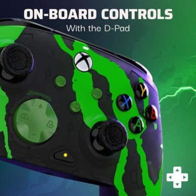Manette de jeu - Xbox - Rematch Glow Advanced - Filaire - Jolt Green - PDP