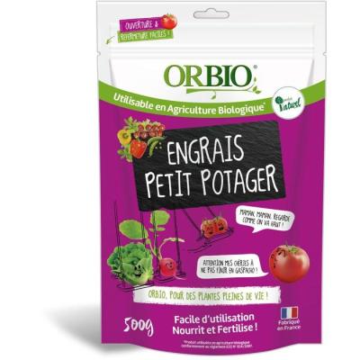 Engrais granulé potager - OR BIO - Petit Potager 500 g - Granulés nutritifs - Formule biologique