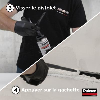 Pistolet mousse expansive - RUBSON - Anti-goutte - Visse de dosage
