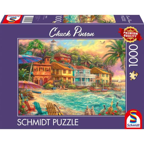 Puzzle 1000 pieces - SCHMIDT - Chuck Pinson - Island Time - Multicolore - 69,3 x 49,3 cm
