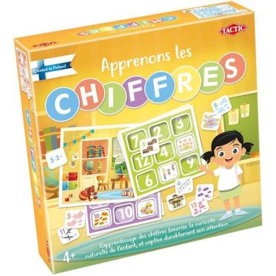Apprenons les chiffres - Jeu éducatif - TACTIC - 2 joueurs et plus - Des 4 ans