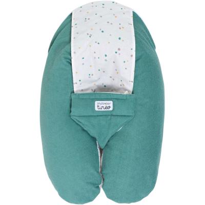 Coussin de maternité 3-en-1 - TINEO - MULTIRELAX - Tissu éponge - Vert / Pois