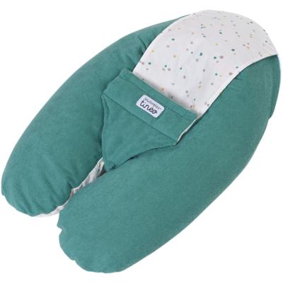 Coussin de maternité 3-en-1 - TINEO - MULTIRELAX - Tissu éponge - Vert / Pois