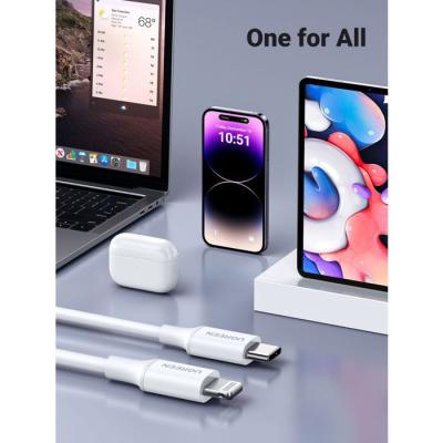 Câble Lightning - UGREEN - Silicone - USB-C - 1 m - Blanc