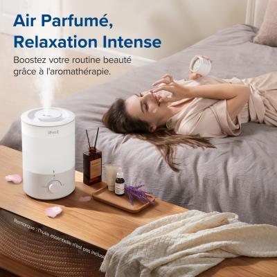 Humidificateur d'air - Levoit - Dual 150 Ultrasonic - Réservoir 3 L - Autonomie jusqu'a 25 h - Surface couverte jusqu'a 27 m²