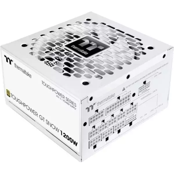 THERMALTAKE - Toughpower GT Snow - Alimentation PC - 1200 W - 80+ Gold - ATX3.1 - Full modulaire - PCI-E 5.1
