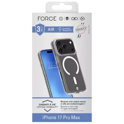 Coque FC Air MagSafe pour iPhone 17 Pro Max - Transparent et Ultra-Protectrice