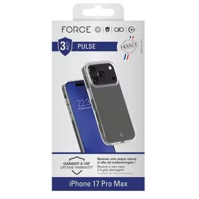 Coque FC Pulse pour iPhone 17 Pro Max - Transparent et Ultra-résistante Coque FC Pulse pour iPhone 17 Pro Max - Transparent et Ultra-résistante