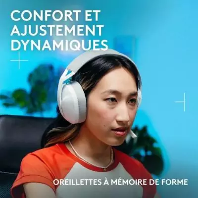 Casque gamer sans fil Logitech G G321 Lightspeed Blanc - Performance ultime Casque gamer sans fil Logitech G G321 Lightspeed Blanc - Performance ultime