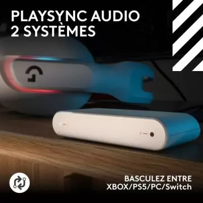 Casque gamer sans fil Logitech G Astro 120 X Lightspeed Blanc - Liberté de mouvement et qualité audio