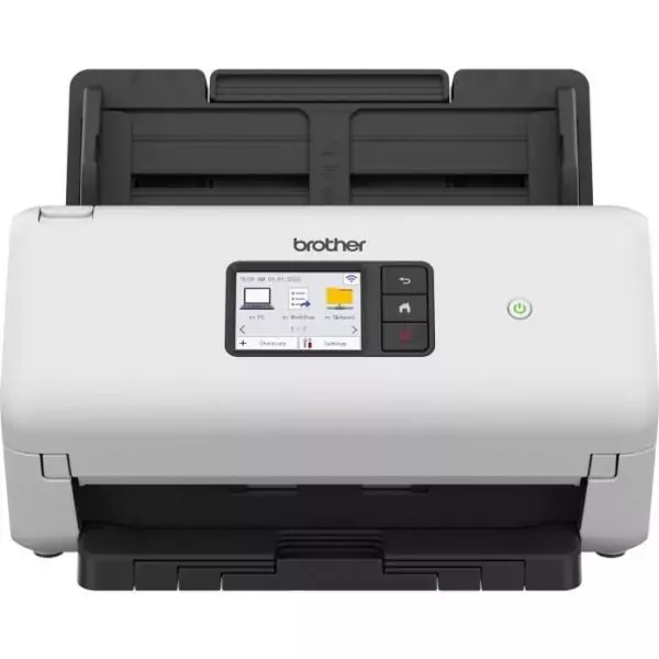 Scanner de documents - BROTHER - ADS-4500 - Recto-verso - Ethernet et Wi-Fi Direct - 70 ppm/35 ipm