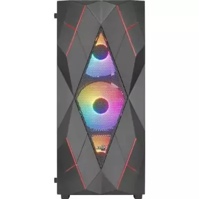 Boîtier PC - AEROCOOL - Volcan G v1 (Noir) - Moyen tour - Format ATX - Sans alimentation