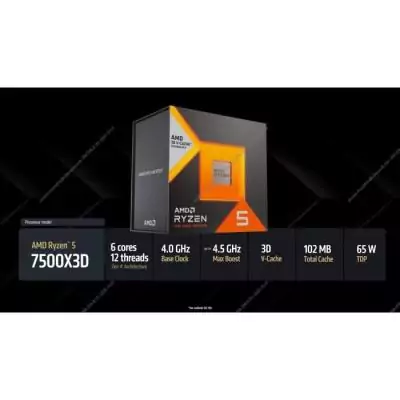 Processeur AMD Ryzen 5 7500X3D: performances ultimes pour un gaming fluide